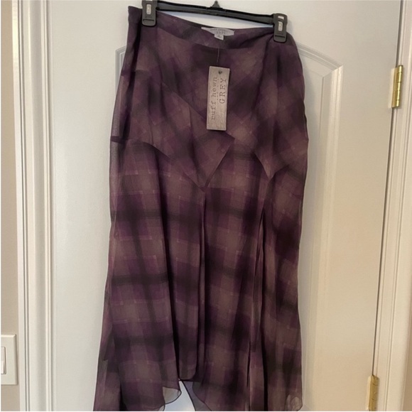 Ruff Hewn Dresses & Skirts - Ruff Hewn Purple Plaid Midi Skirt